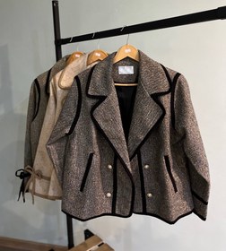 تصویر کت لامر زنانه - استخونی Coat lamer