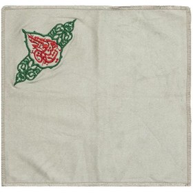 تصویر دستمال اشک گلدوزی - طوسی 