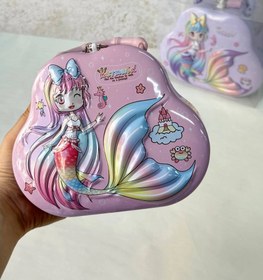 تصویر قلک فلزی فانتزی پری دریایی 