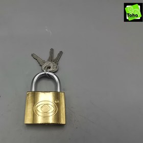 تصویر قفل آویز63 طلایی 