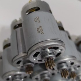 تصویر موتور آرمیچر دریل شارژی 12 ولت با دنده 12 دانه 