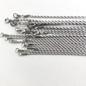 تصویر زنجیر طنابی استیل ۶۰ سانت 