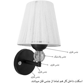 تصویر چراغ دیواری مدل نگین 