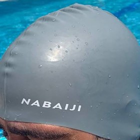 تصویر کلاه شنا نابایجی - دکتلون Nabaiji Swimming Cap - Gray - Fin 500 