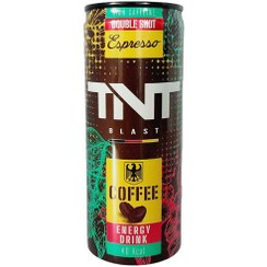تصویر نوشیدنی انرژی زا گازدار با طعم قهوه اسپرسو دبل شات تی ان تی بلست ( TNT ) 250 میلی لیتر 