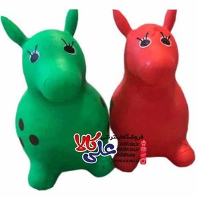 تصویر حیوانات بادی پرشی طرح اسب Jumping inflatable animals horse design