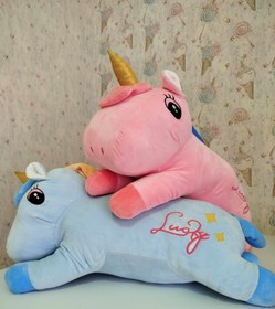 تصویر پتو بالشتی طرح تک شاخ کد n76 Unicorn blanket pillow