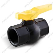 تصویر شیر توپی دسته پلیمری 4 اینچ ویسپار 