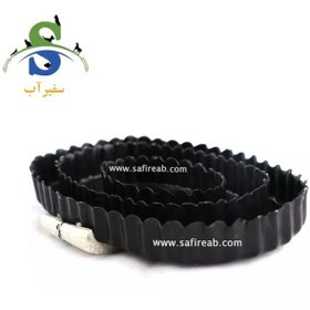 تصویر قشو فلزی اسب مدل صدفی Metal horse curry comb with nylon strap