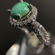 تصویر انگشتر فیروزه زنانه (کد 2350) 