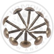 تصویر گل میخ تزئینی آنتیک عاج دار کروم 100عددی 