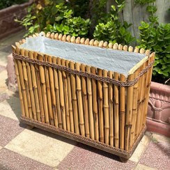 تصویر گلدان کشیده بامبو سایز کوچک 