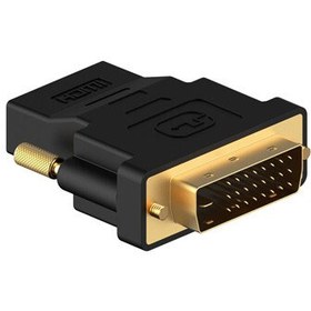 تصویر دی وی آی نر به اچ دی ام آی ماده DVI MALE TO HDMI FEMALE