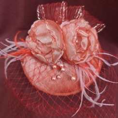 تصویر کاپ کلاه مخملی رنگ گلبهی 