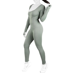 تصویر اورال سرهمی سیملس ورزشی زنانه مدل CLT6845 یشمی 