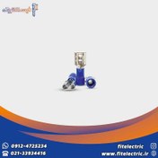 تصویر سرسیم مادگی کولری 2.5 | کد محصول FDD2.5-250 | رنگ آبی | سرسیم فیشی 2.5 | بسته 100 عددی 