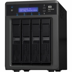 تصویر ذخیره ساز تحت شبکه وسترن دیجیتال مدل مای کلاود EX4 ظرفیت 12 ترابایت Western Digital My Cloud EX4 4 Bay NAS 12TB