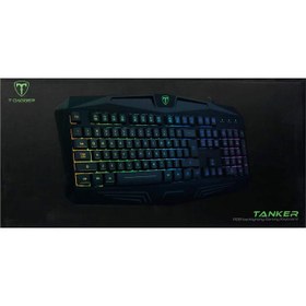 تصویر کیبورد گیمینگ تی دگر مدل Submarine T-TGK205 ا T-DAGGER Submarine T-TGK205 Gaming Keyboard T-DAGGER Submarine T-TGK205 Gaming Keyboard