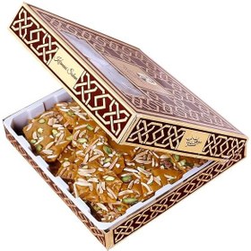 تصویر سوهان عسلی تخت گز کرمانی جعبه مقوایی – 450 گرم 