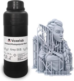 تصویر رزین رنگ خاکستری 500 گرمی VOXELAB 3D Printer Resin - ارسال 20 روز کاری 