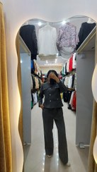 تصویر کت و شلوار زنانه فوتر - طوسی / 2 