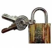 تصویر قفل آویز طلایی سایز 32 Golden pendant lock size 32