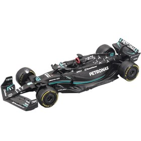 تصویر ماکت بوراگو فرمول یک مرسدس بنز F1 W14e شماره 63 مقیاس 1:43 Bburago MERCEDES F1 W14E 