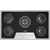 تصویر اجاق گاز صفحه ای تورینو پلاس شیشه ای آینه ای کد TG 505M 