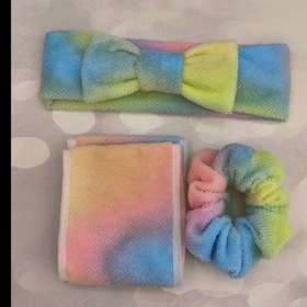 تصویر ست حوله و هدبند 