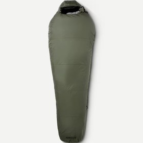 تصویر کیسه خواب فورکلاز دمای راحتی 0 درجه Forclaz Outdoor Trekking Synthetic Sleeping Bag - Khaki - MT500 - 0 °C Comfort - XL 