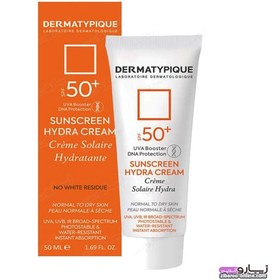 تصویر کرم ضد آفتاب DERMATYPIQUEدرماتیپیک مدلHYDRA CREAM SPF50بی رنگ حجم50ml (با ضمانت اصالت کالا-تاریخ انقضا طولانی) 