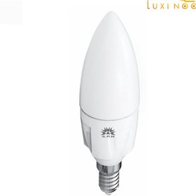 تصویر لامپ ال ای دی کم مصرف کوچک لوستری 7 وات SPN کد C37 