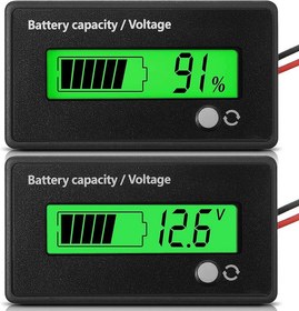 تصویر نمایشگر سطح شارژ وظرفیت باتری 12 تا 48 ولت دیسی battery charge level display 12 to 48 volt DC