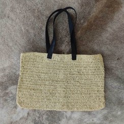 تصویر کیف رافیا بند چرم کد 2 