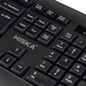 تصویر کیبورد و ماوس بی سیم هیسکا مدل H-MK15W HISKA H-MK15W Wireless Keyboard And Mouse