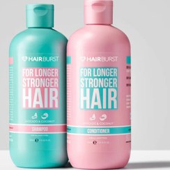 تصویر شامپو مو هیربرست (HairBurst) مدل آووکادو و نارگیل حجم 350 میلی لیتر بسته 2 عددی شامپو مو برند هیربرست