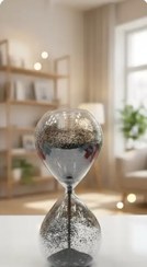 تصویر ساعت شنی اکلیلی - طلایی ومشکی Saatsheni