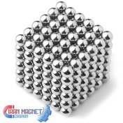 تصویر آهنربا نئودیمیوم کروی قطر ۵ میلیمتر گرید ۴۲ 