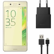 تصویر کابل و شارژر فست شارژ اصلی سونی Sony Xperia X 