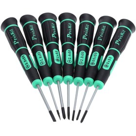 تصویر مجموعه 7 عددی پیچگوشتی ساعتی پروسکیت مدل Proskit SD-081A (اصل تایوان) screwdriver