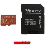تصویر کارت حافظه microSDHC وریتی مدل Ultra کلاس 10 استاندارد UHS-I U1 سرعت 95MBps ظرفیت 32 گیگابایت به همراه آداپتور SD 