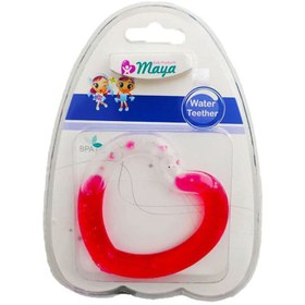 تصویر دندانگير طبی طرح قلبی مایا Maya Medical Teether code:4511