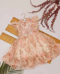 تصویر پیراهن دخترانه مجلسی 