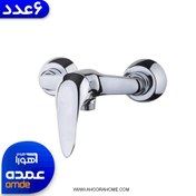 تصویر شیر توالت اهرمی دسته اردکی کروم 