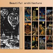 تصویر نقاشی خراشیدنی طرح بالون 