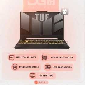 تصویر لپ تاپ ایسوس TUF Gaming F17 FX707VU i7(13620)-16-512 -RTX4050 نمایشگر ۱۷ اینچ TUF Gaming F17 FX707VU i7(13620)/16/512/6 - 17 inch