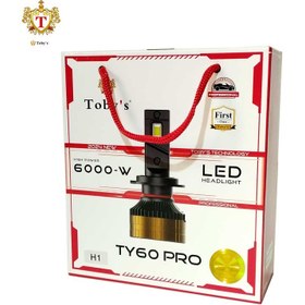 تصویر هدلایت TY60 Pro پایه H1 توبیز سری Pro | گارانتی TBS headlight Model M8 Pro NEW 2024