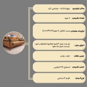 تصویر مبل راحتی کامفورد مکانیزم هشت و هفت نفره 