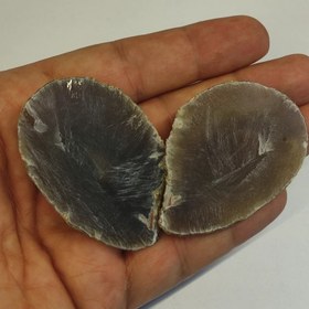 تصویر سنگ راف توپی عقیق خرمایی عسلی طبیعی 