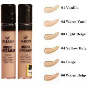 تصویر کانسیلر مایع با پوشانندگی بالا گابرینی Gabrini Liquid Concealer